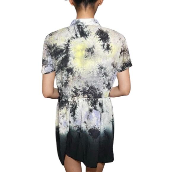 Evil twin Tie dye shirt dress boho chic 90s whimsigoth grunge festival mini - Picture 6 of 9